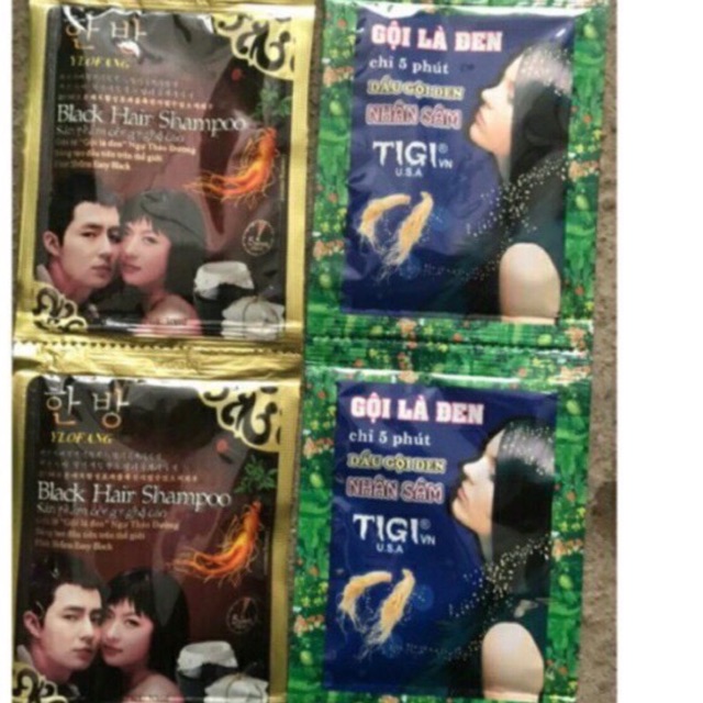 Combo 10 gói dầu gội đen tóc