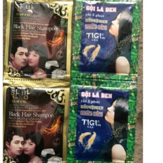 Combo 10 gói dầu gội đen tóc