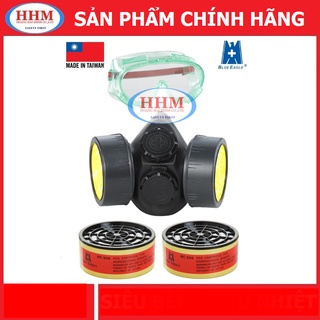 Mặt nạ phun thuốc trừ sâu Blue Eagle Đài Loan kèm kính chống hóa chất