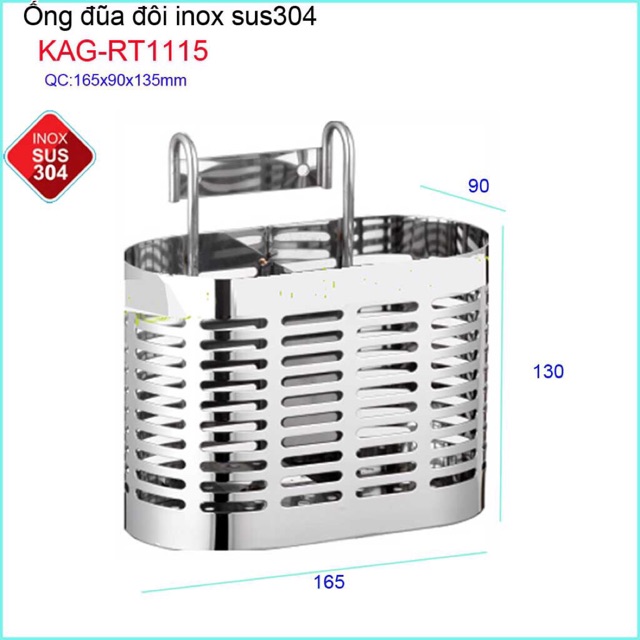 Ống đũa đôi inox 304