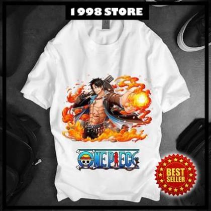 (SALE) Áo thun mẫu mới cực đẹp LUFFY LỬA , có size bé cho trẻ em / áo thun Anime Manga Unisex Nam Nữ