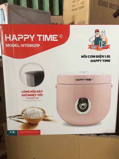 [Mã ELHADEV giảm 4% đơn 300K] Nồi Cơm Điện Happy Time HTD8521P Chính Hãng BH 12 Tháng