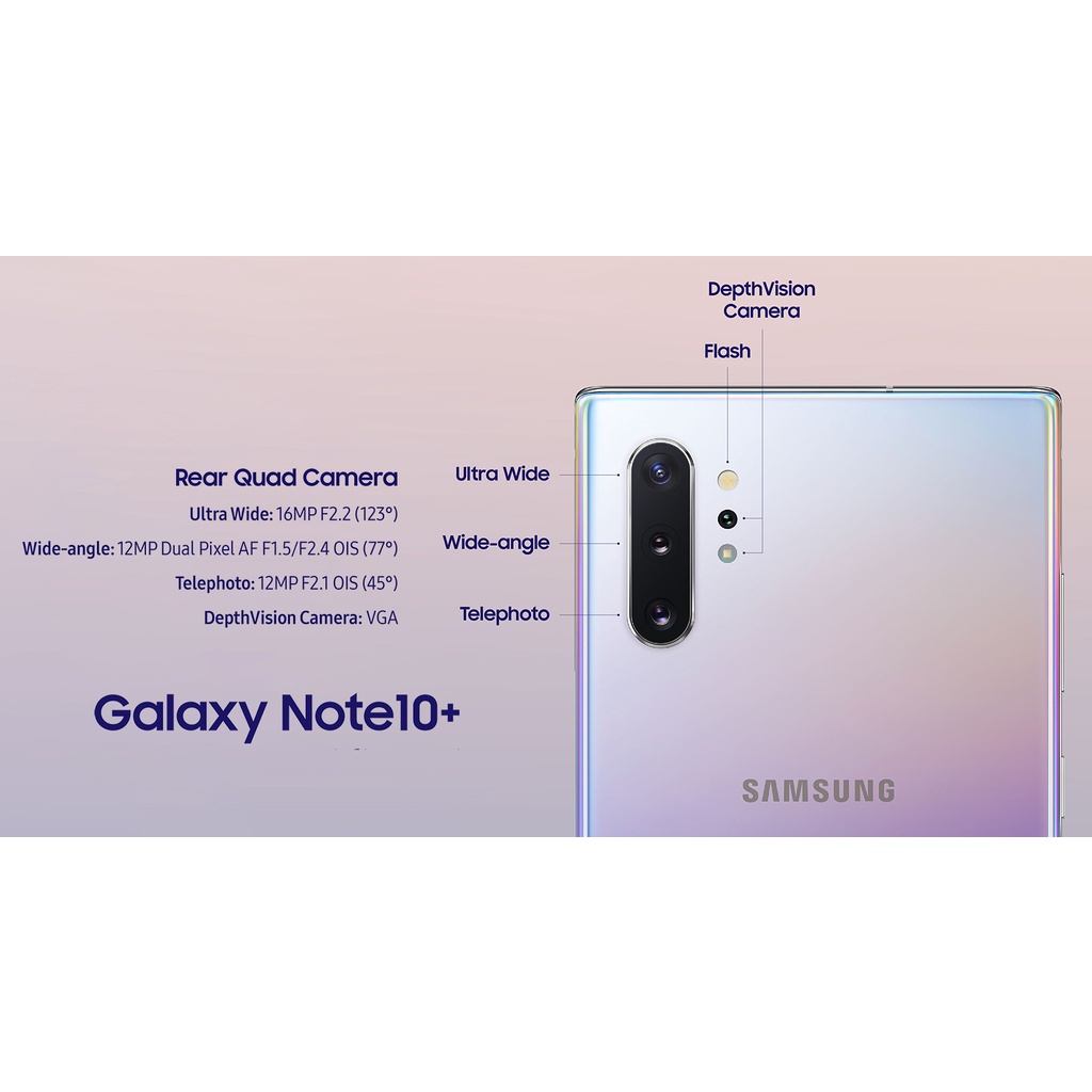 Điện Thoại Samsung Galaxy Not 10plus (12GB-256/512GB) chính hãng 100% , bảo hàng 12 tháng.