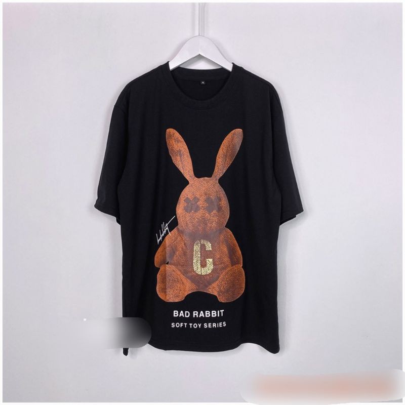 Áo Thun Tay Lỡ Nam nữ unisex form rộng phong cách Ulzzang in hình BAD RABBIT | BigBuy360 - bigbuy360.vn