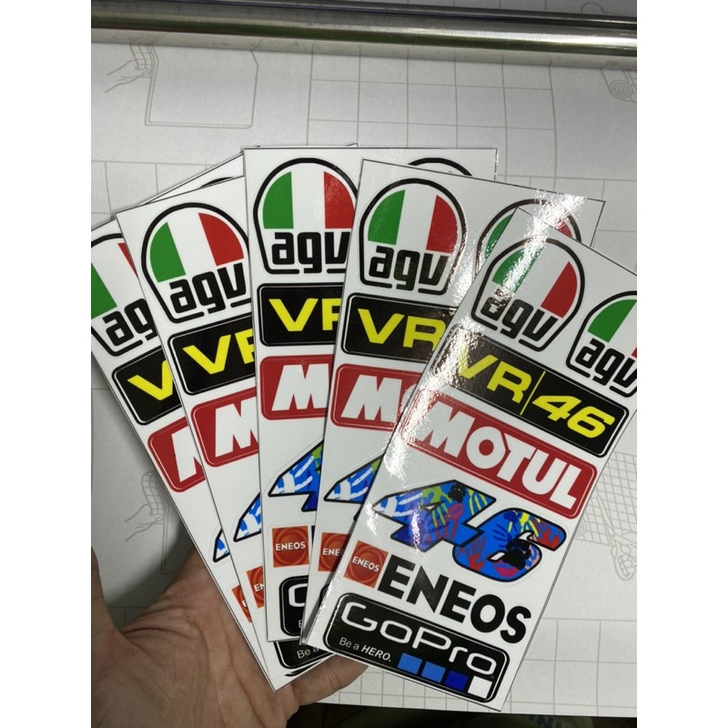 sét tem logo 10x20 agv vr 46