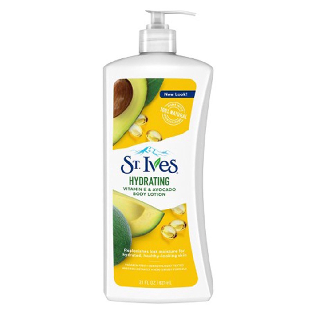 Sữa dưỡng thể St.ives 621ml dưỡng ẩm trắng da yến mạch, vitamin e, colagen-Mỹ- nhập khẩu bởi cty Dksh