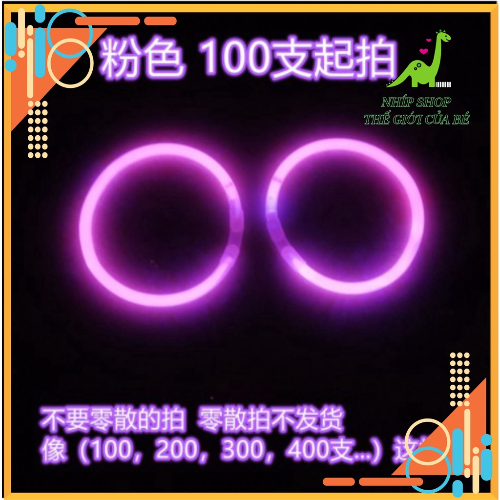 Que phát sáng  nhiều màu - Vòng tay dạ quang lightstick có đầu nối