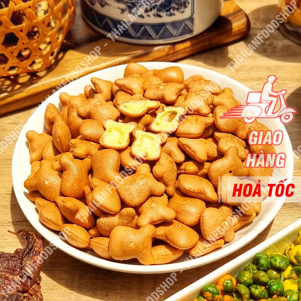 Bánh Gấu Cafe Nhân Kem Hiệu Moringa Lon 300gr