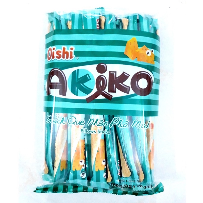 Bánh Snack Akiko 160g đủ 6 vị( 20 que x 8g )