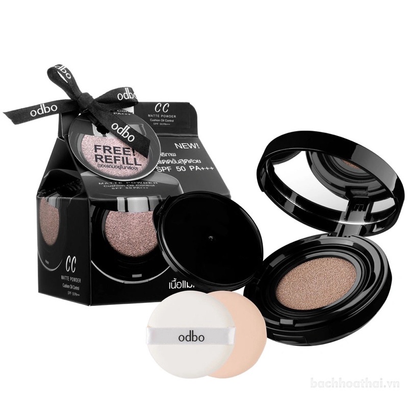 ✨Phấn nước kiềm dầu chống nắng Odbo CC Matte powder Cushion oil control Thái Lan🇹🇭