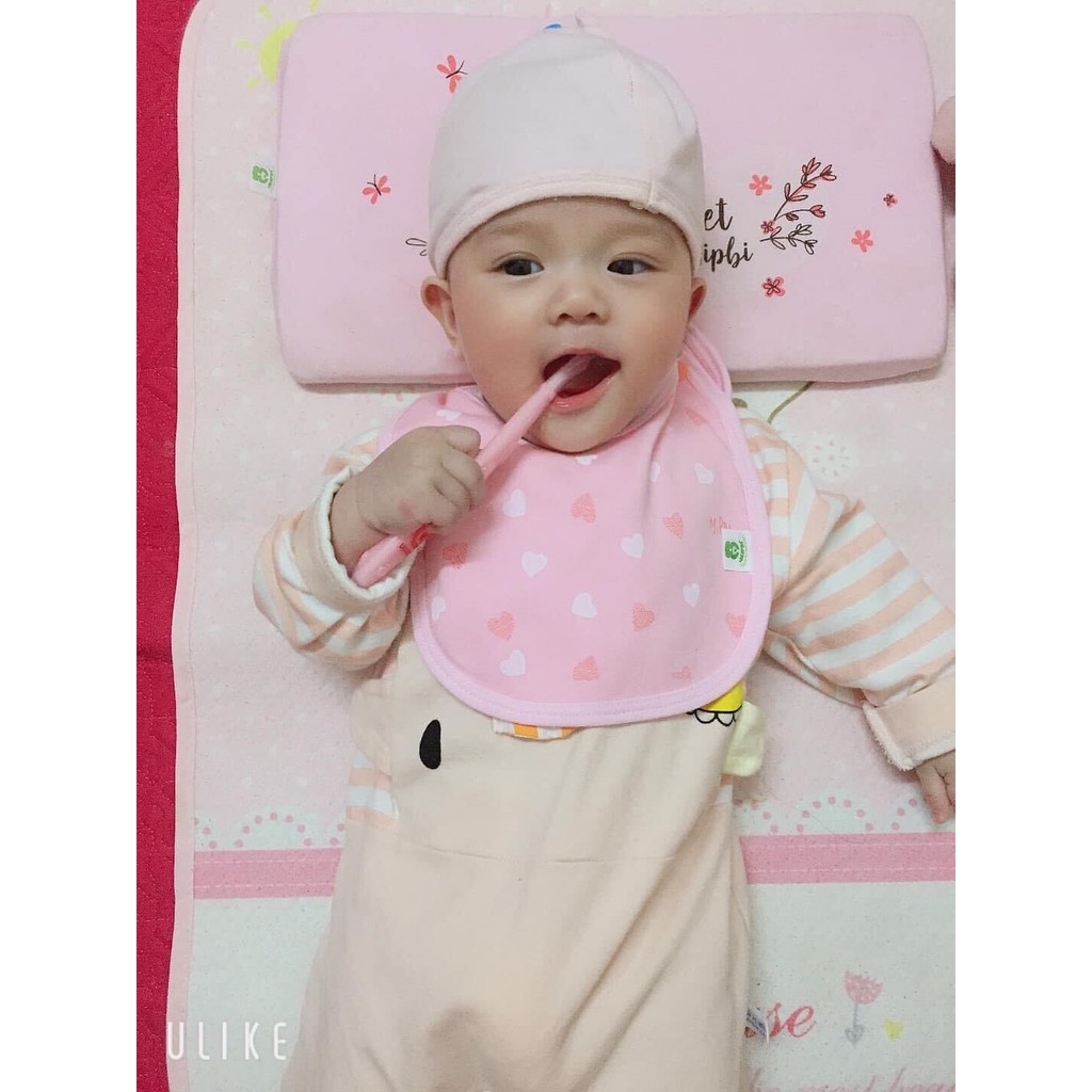 Sét 3 cái Yếm tròn mipbi FREESHIP 100% cotton knitted bền đẹp. Yếm ăn dặm bấm cúc cho bé in hình họa tiết dễ thương