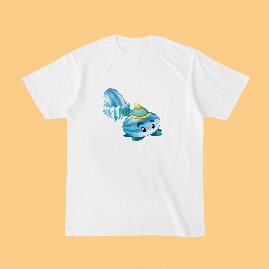 HOT🔥 Áo Phông  Children T Shirts Plants Vs Zombies Winter Melon Clothing Pvz Cartoon Game Pattern Clothes Kidsmẫu mới c