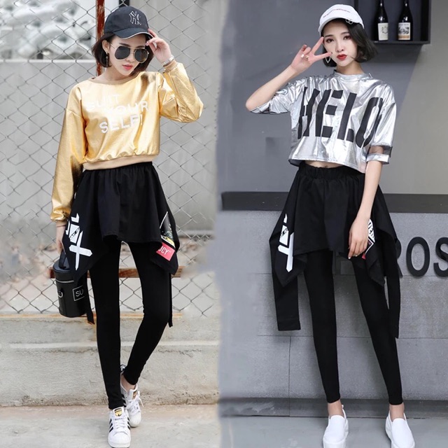 Áo nhũ dài tay { kèm ảnh thật} ullzang quin2611 | BigBuy360 - bigbuy360.vn