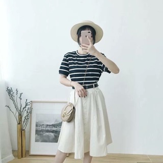 Set áo sọc và chân váy (Order 7-10 ngày)