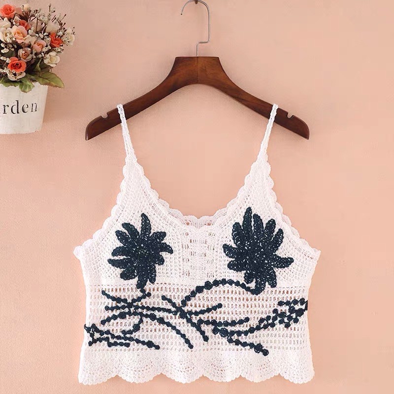 áo len sợi 2s 2 dây thêu nổi hoạ tiết hoa cọ (603#)