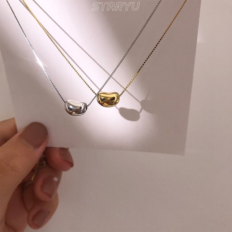 Vòng cổ Bạc 925 Đính Hạt Cườm Xinh Xắn Thời Trang Cho Nữ