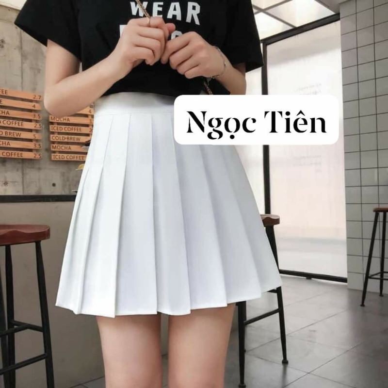 CHÂN VÁY TENNIS ĐEN TRẮNG