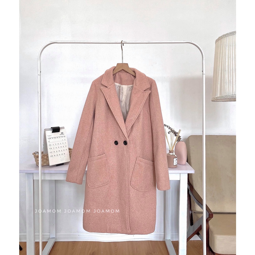 Áo khoác bầu dạ Hàn 2 lớp cao cấp dày dặn Joamom Ab125