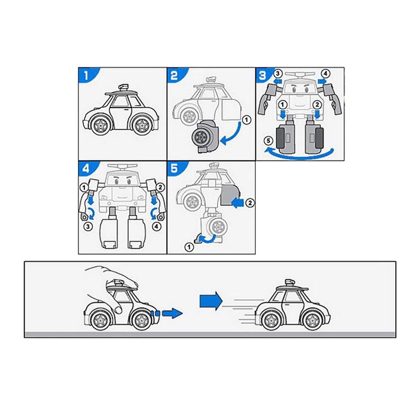 Đồ chơi lắp ráp Poli Robot biến hình cho bé