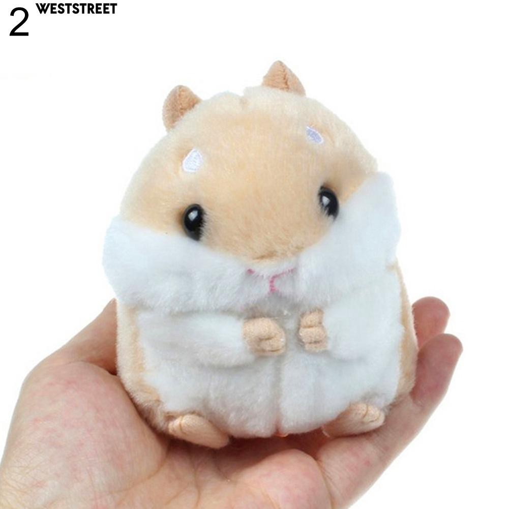 Móc chìa khóa hình chuột Hamster nhồi bông đáng yêu