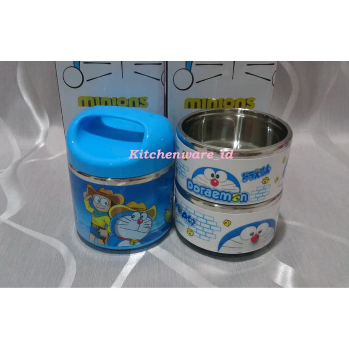 Mới Hộp Đựng Cơm Trưa 3 Tầng Hình Doraemon Xinh Xắn