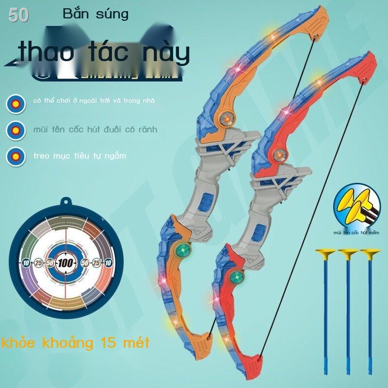 Bộ đồ chơi cung tên bằng nhựa bắn súng trận đánh lớn với ánh sáng mới gian hàng trẻ em bán chạy xuyên biên giới bùng nổ
