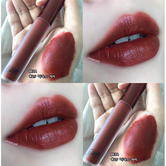 Son kem lì Bbia Last Velvet Lip Tint - 25 Final Note 5g (màu đỏ nâu đất)