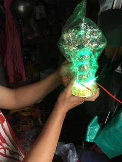 Đèn sen pha lê led đổi màu