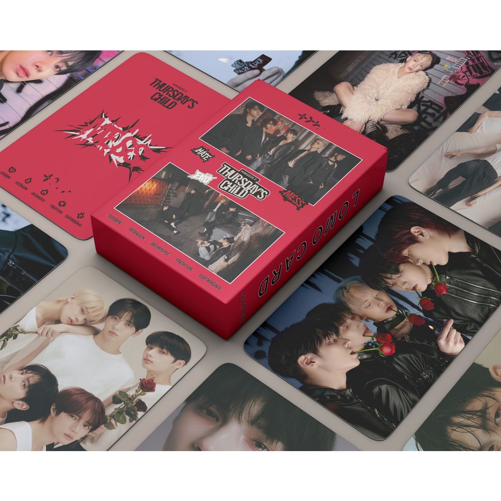 TXT Album Thursday's Child Photocard Lomo Card 54pcs/box