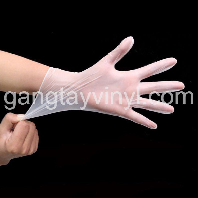 Găng tay Vinyl PVC glove size M 100c/hộp