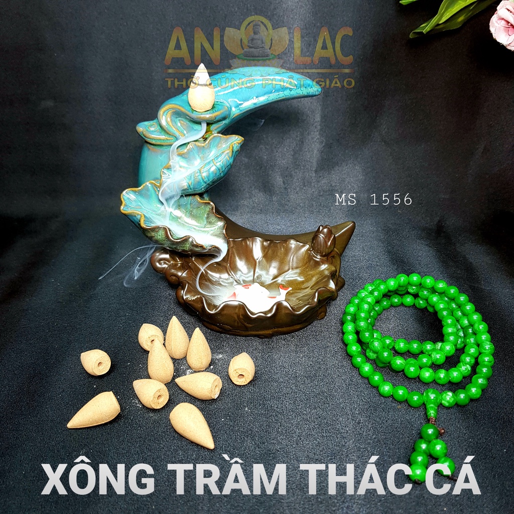 Xông Trầm Thác Cá 2B ( TẶNG KÈM GÓI 5 VIÊN TRẦM NỤ )