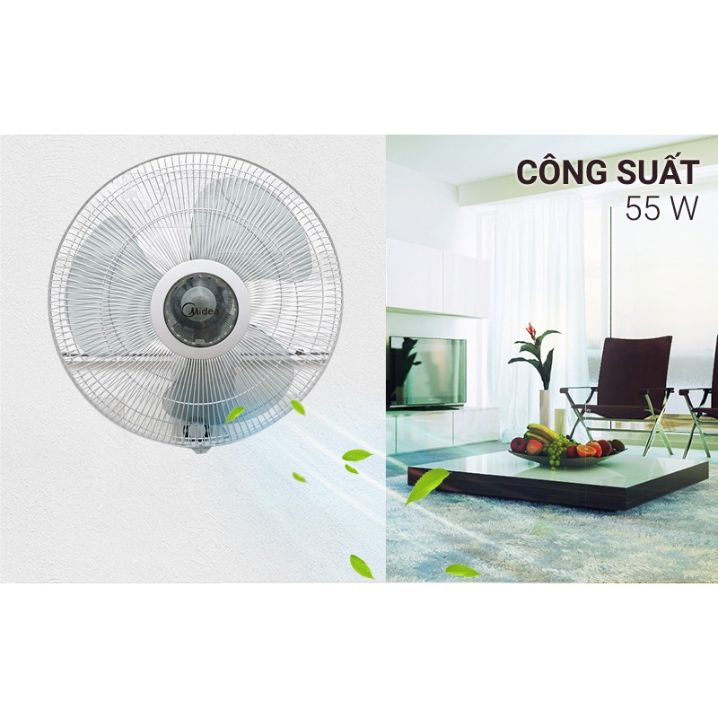 Quạt Treo Tường Midea FW40-6H (55W) - Hàng chính hãng