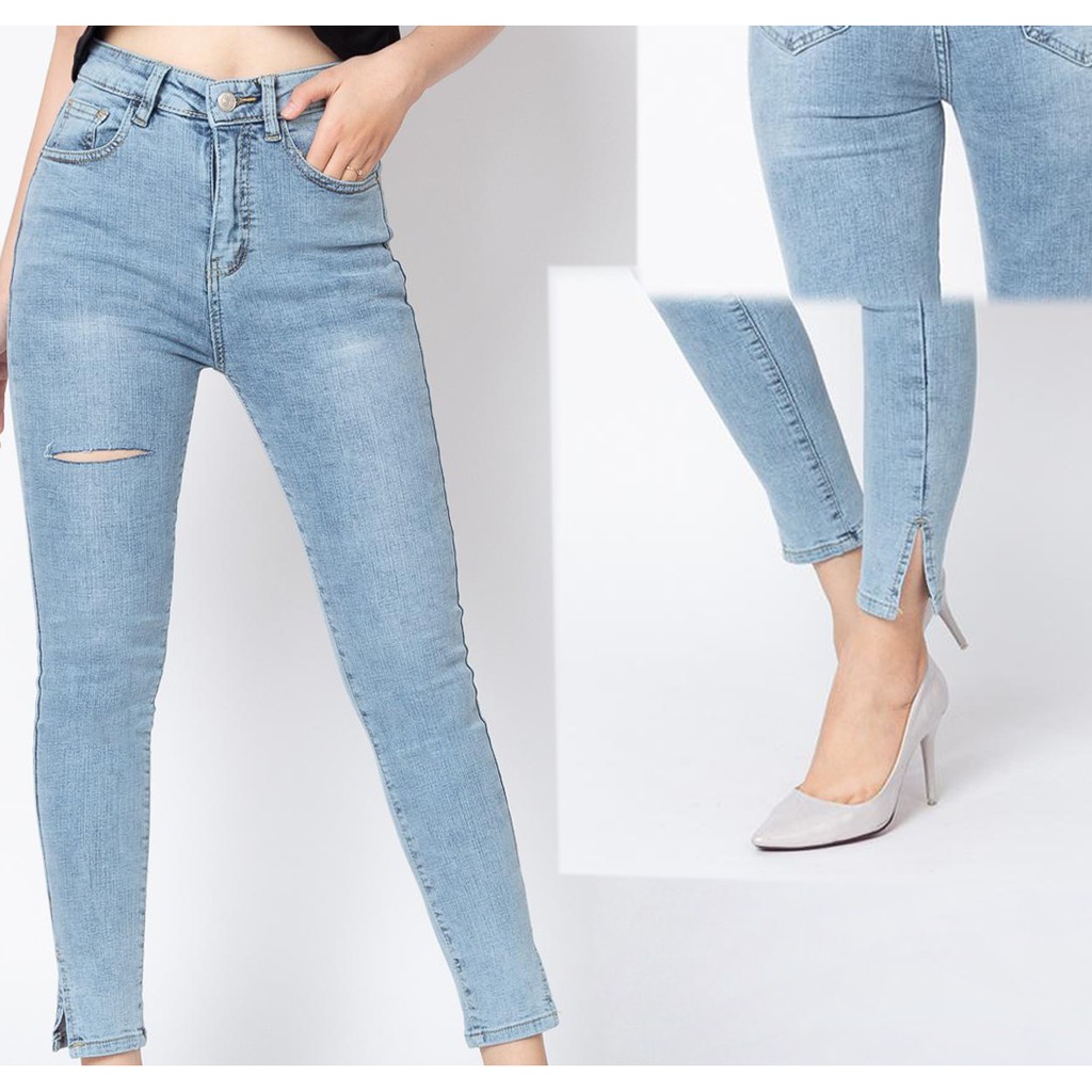 Quần Jean Rách Skinny J0062