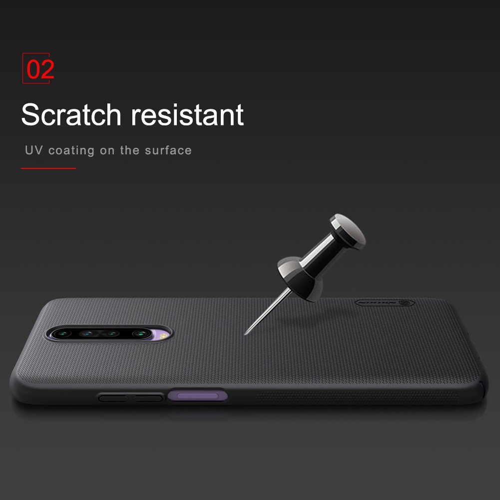 Xiaomi Redmi K30 K30 5G K30i K30 RC Poco X2-Ốp lưng Nillkin nhựa cứng lưng sần chống bám mồ hôi, bụi bẩn, bảo vệ Camera