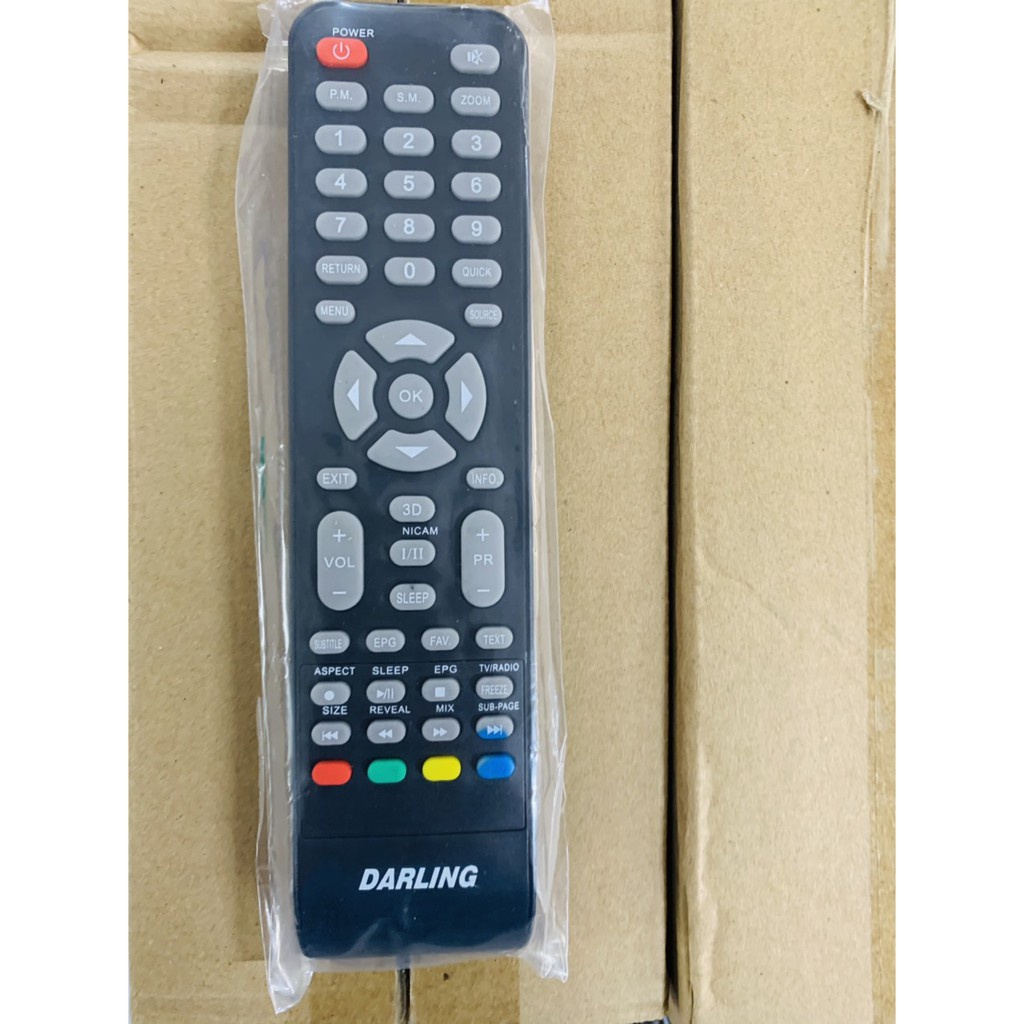 Remote TV DARLING LCD LED Điều khiển Darling hàng chính hãng logo in chìm đẹp