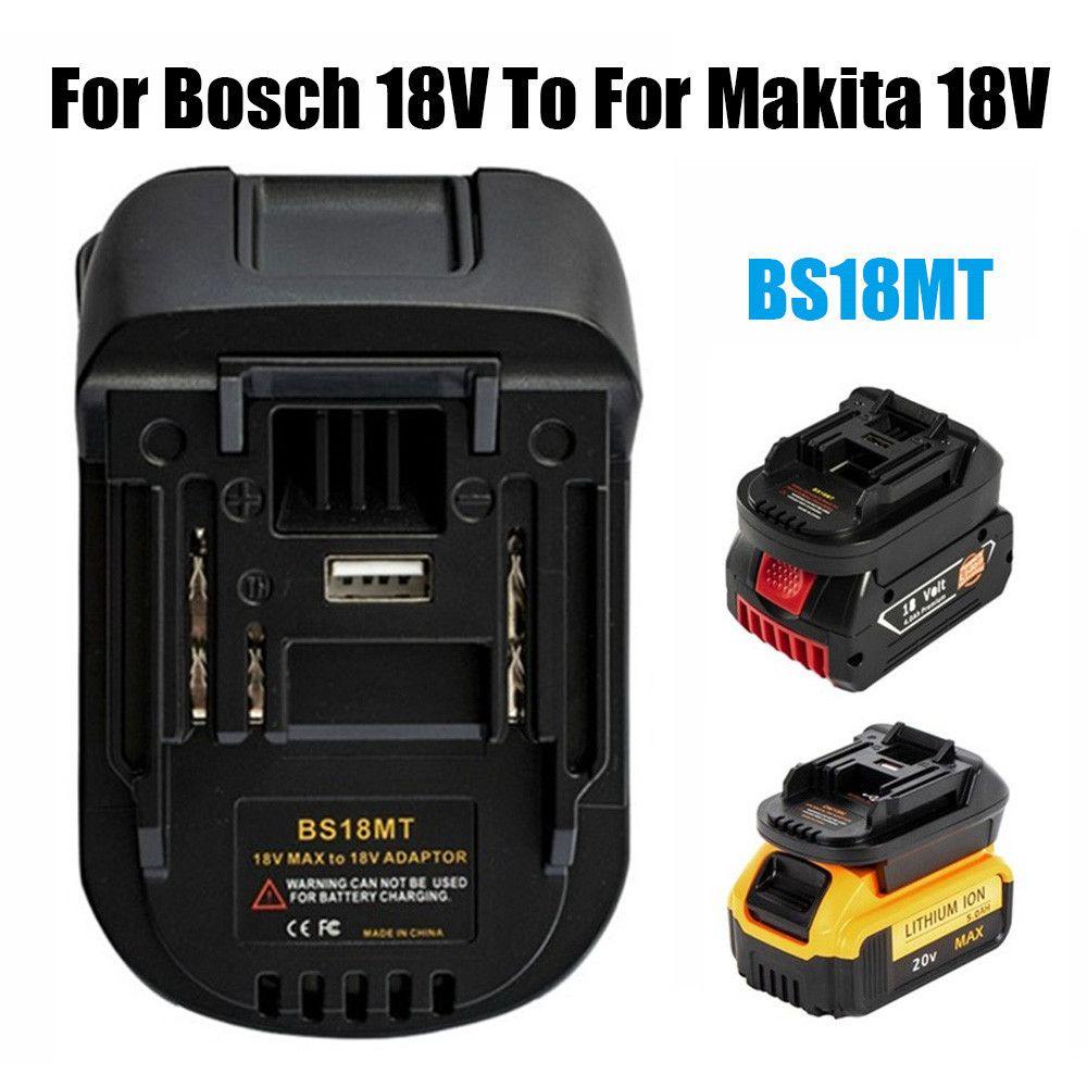 CHOOKEY Bộ ChuyểN ĐổI Bền BS18MT VớI CổNg USB Cho Bosch 18V Sang Makita 18V