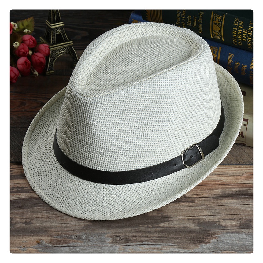 Mũ cói nam mũ phớt đi biển vành nhỏ đẹp hot 2023