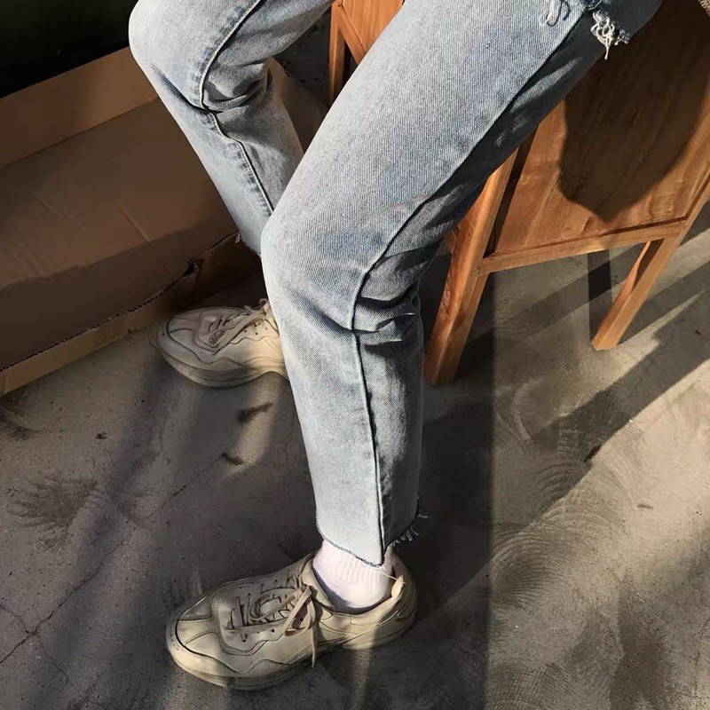 [Mã SKAMSALEP6 giảm 10% TỐI ĐA 100K đơn150K] quần jeans nam form skinny trơn | BigBuy360 - bigbuy360.vn