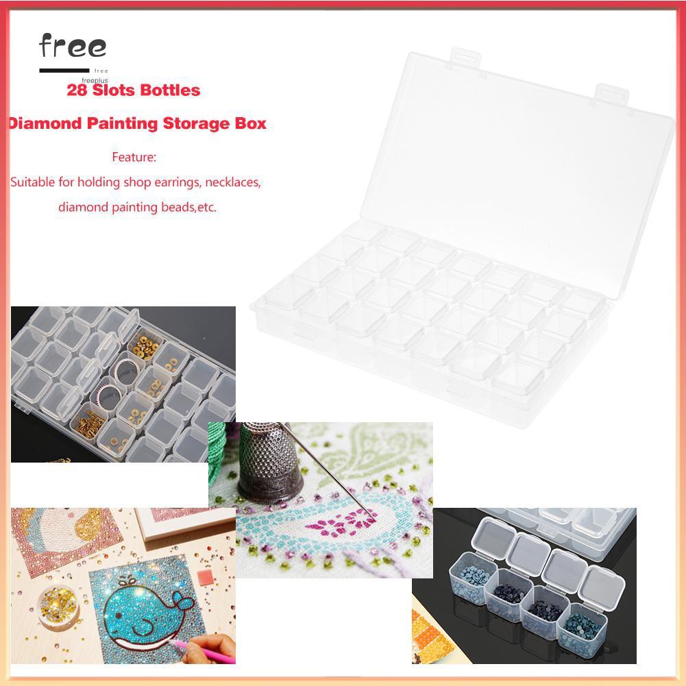 Hộp Nhựa 28 Ngăn Trong Suốt Đựng Phụ Kiện Trang Sức | BigBuy360 - bigbuy360.vn