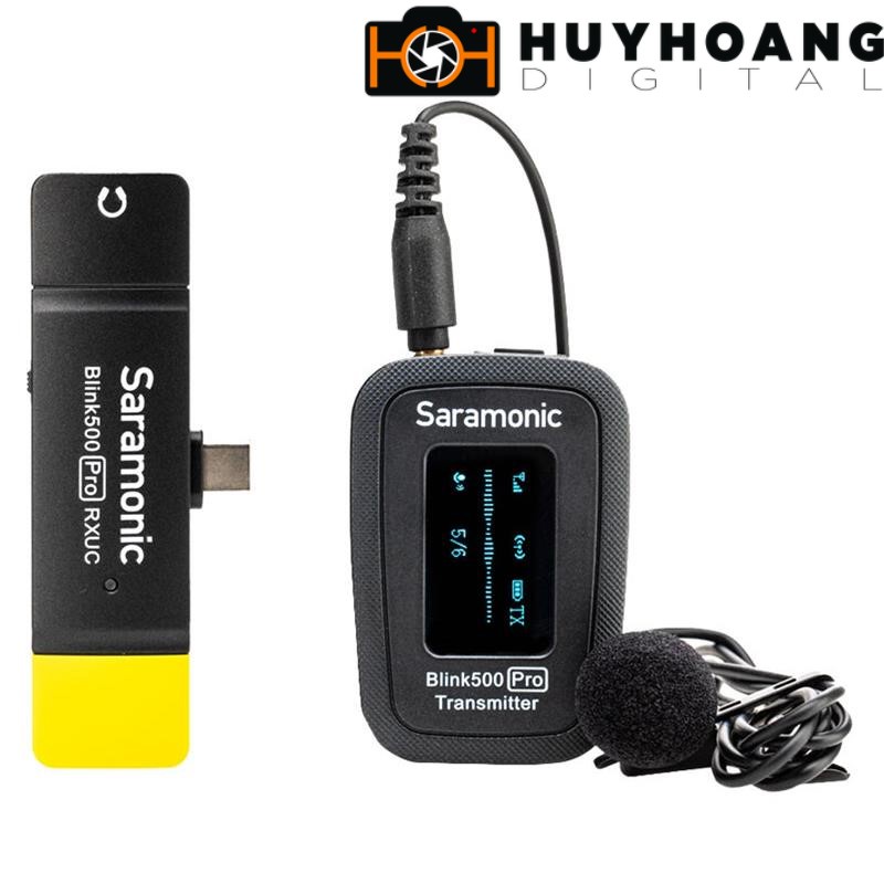 Micro thu âm không dây Saramonic Blink 500 Pro B5 cổng Type C ( 1phát + 1thu) - Hàng Nhập Khẩu