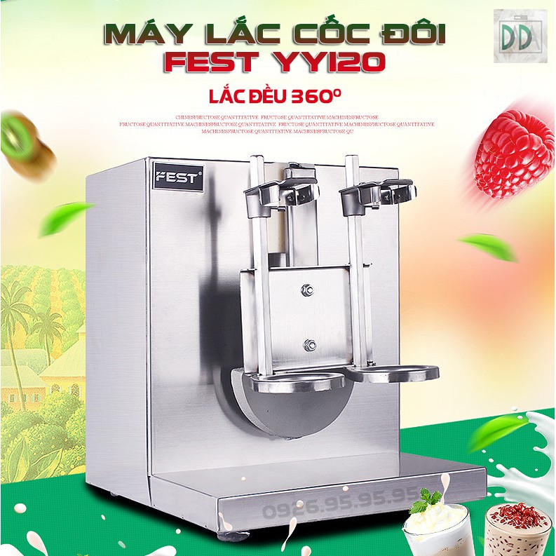 Máy lắc cốc đôi FEST - Lắc đều trà sữa, trà chanh - Đồ pha chế tiện dụng -Thiết bị máy móc pha chế