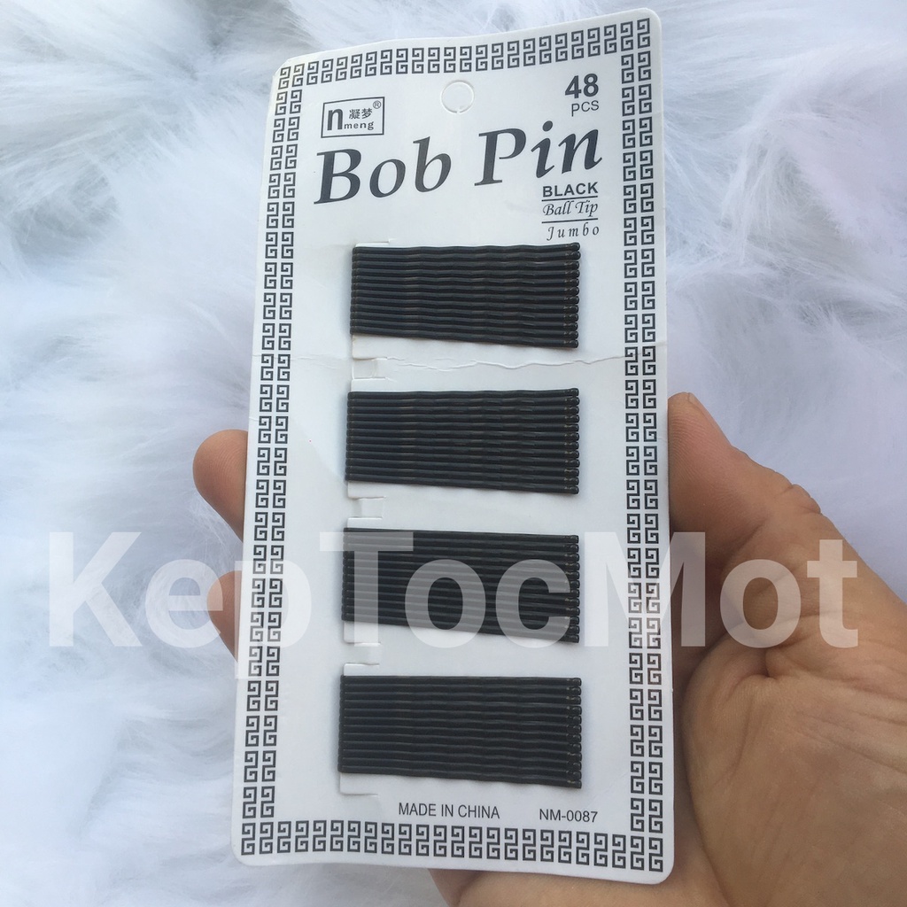 Kẹp tăm màu đen an toàn - gim / ghim tăm bob pin KT35