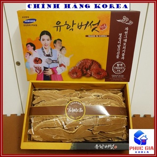 Nấm linh chi thái lát hàn quốc hộp quà 1kg - Thải độc gan, thanh lọc cơ thể