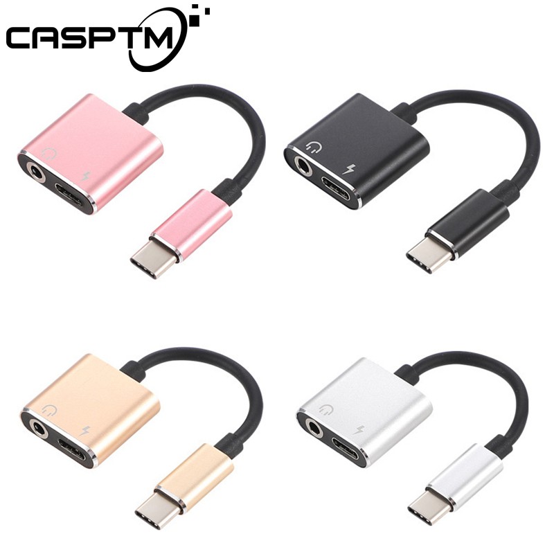 USB Type C Audio Adapter Type-C to 3.5mm Jack Earphone Audio Converter thumbnail