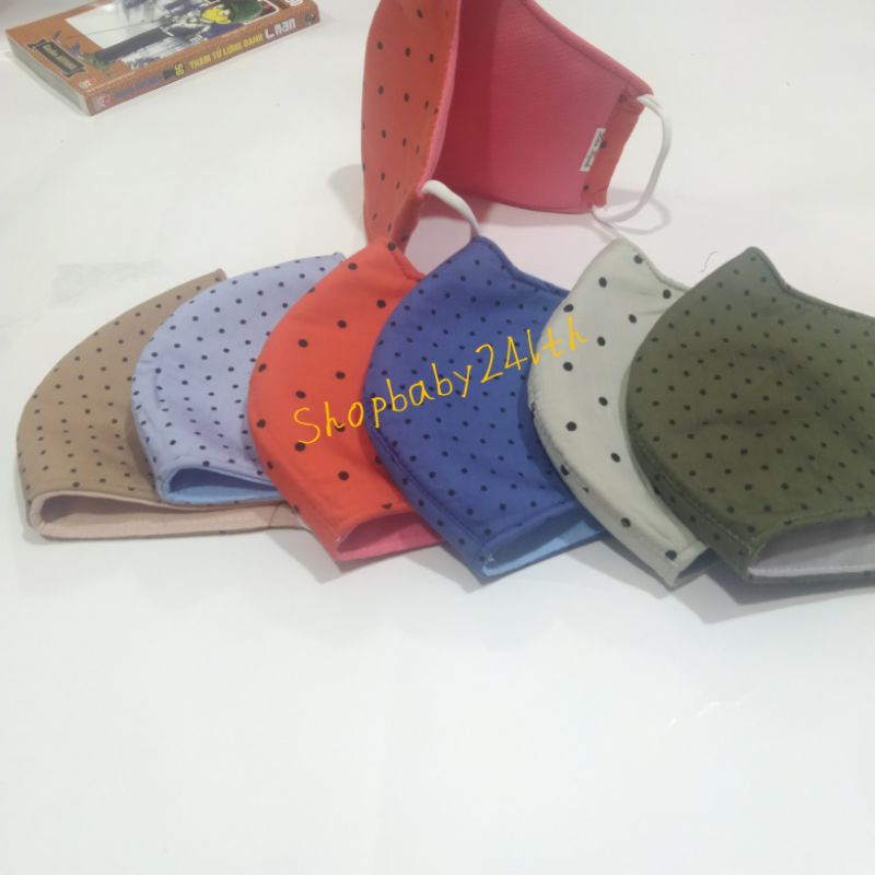 Khẩu trang vải cao cấp 3 lớp  chống nắng, gió lùa, thoáng mát, bảo vệ hiệu quả đi nắng, chống bụi