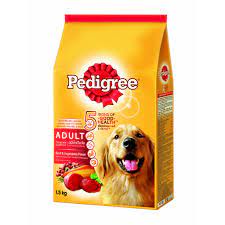 Thức ăn chó Pedigree vị thịt bò &amp; rau củ túi 3kg