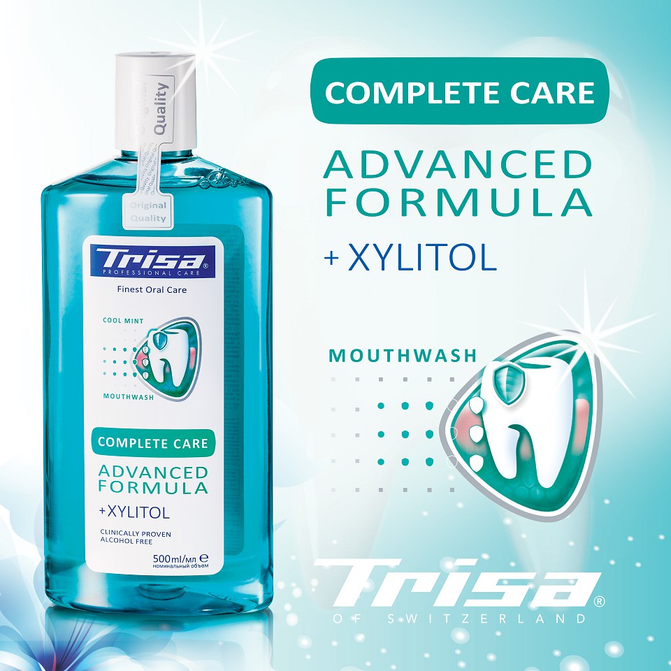 Nước Súc Miệng Không Có Cồn Trisa Complete Care 500ml