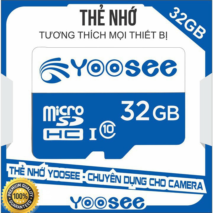 [ GIÁ HUỶ DIỆT] Thẻ nhớ microSDHC Yoosee Extreme Plus 32GB  (Trắng xanh) - chuyên camera và điện thoại | WebRaoVat - webraovat.net.vn