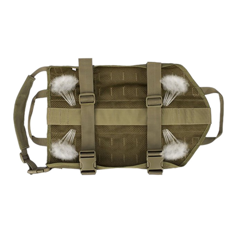 Áo Quân Đội Không Tay Chống Thấm Nước Có Thể Điều Chỉnh Dành Cho Chó