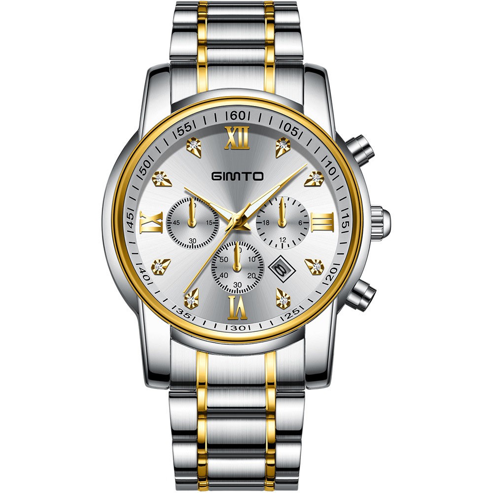 (New Arrival) Đồng Hồ Nam GIMTO JAPAN Doanh Nhân Model 2018 Mặt Kính Tráng Shaphire Dây Hợp Kim Thép Không Gỉ_FULL BOX